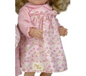 VESTITO PER BAMBOLA 45 CM - VESTITO FIORI ROSA