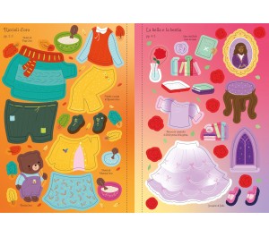 LIBRO CON ADESIVI - PICCOLA COLLEZIONE VESTO LE BAMBOLINE - C'ERA UNA VOLTA