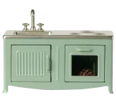 MICRO - CUCINA PER TOPINI IN METALLO MENTA