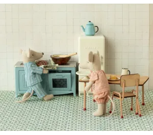 MICRO - CUCINA PER TOPINI IN METALLO BLU