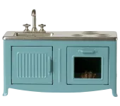 MICRO - CUCINA PER TOPINI IN METALLO BLU