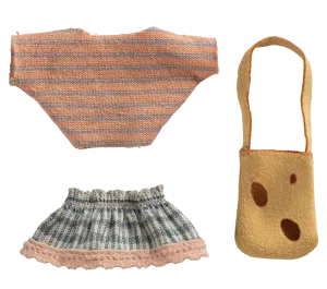 MICRO - TOPINI - SET ABITI CON BORSA LITTLE SISTER