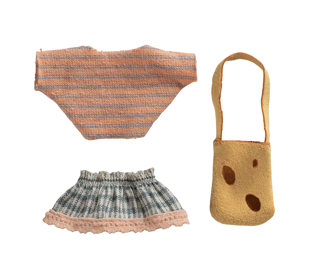 MICRO - TOPINI - SET ABITI CON BORSA LITTLE SISTER