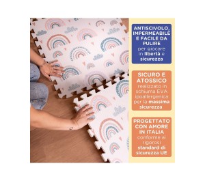TAPPETO GIOCO PUZZLE - ARCOBALENI