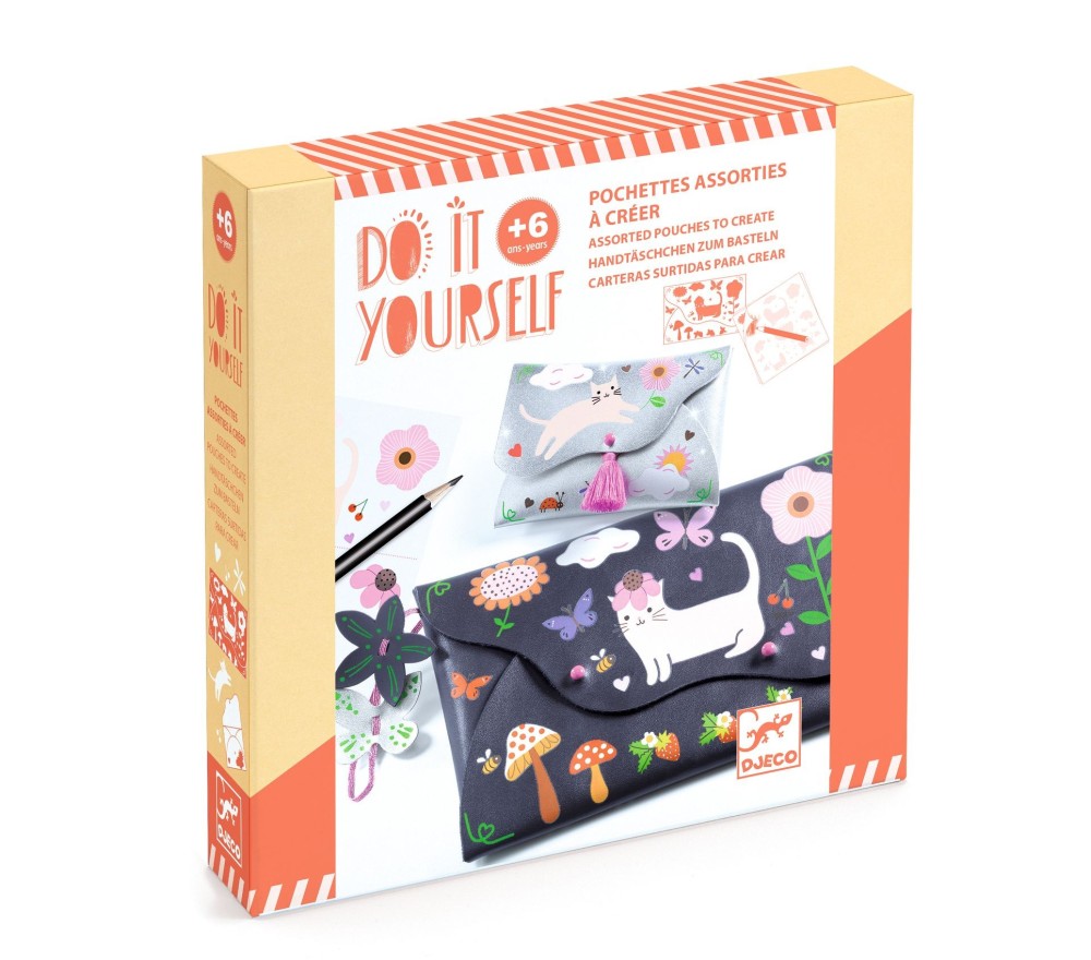 DIY - POCHETTE DA DECORARE GATTI