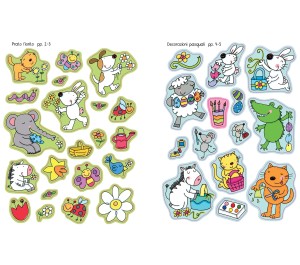 LIBRO CON ADESIVI - BUONA PASQUA