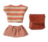 MICRO - TOPINI - VESTITI E ZAINETTO BIG SISTER CORALLO