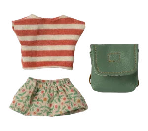 MICRO - TOPINI - VESTITI E ZAINETTO BIG SISTER VERDE