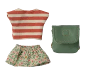 MICRO - TOPINI - VESTITI E ZAINETTO BIG SISTER VERDE