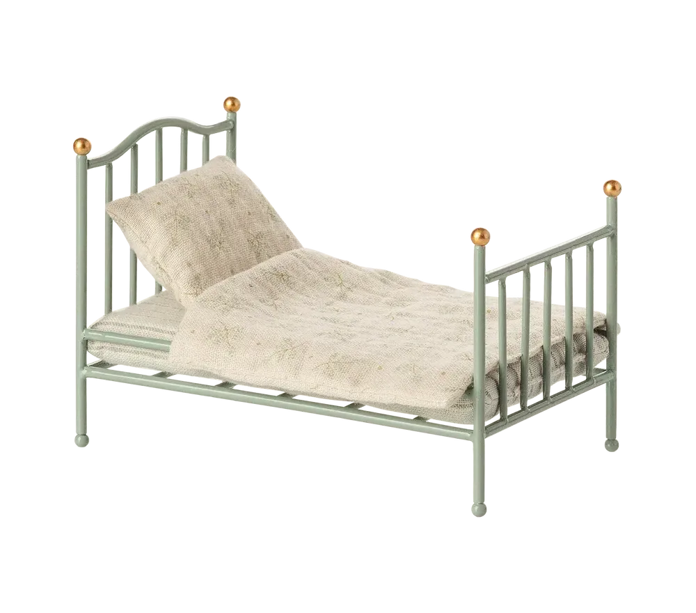MICRO - LETTO VINTAGE IN METALLO MENTA