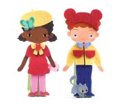 PERSONAGGI CON VESTITI ADESIVI IN FELTRO - SOFT DRESS-UP