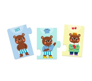 PUZZLE 10 PEZZI - ORSETTO SI VESTE