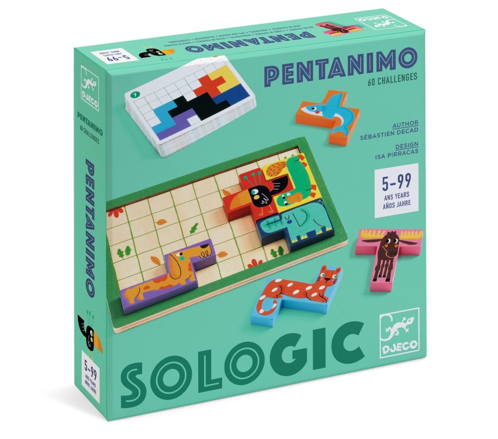 ROMPICAPO IN LEGNO PENTANIMO - PENTAMINO