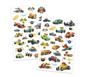 TATUAGGI PER BAMBINI - BOLIDI METALLIZZATI