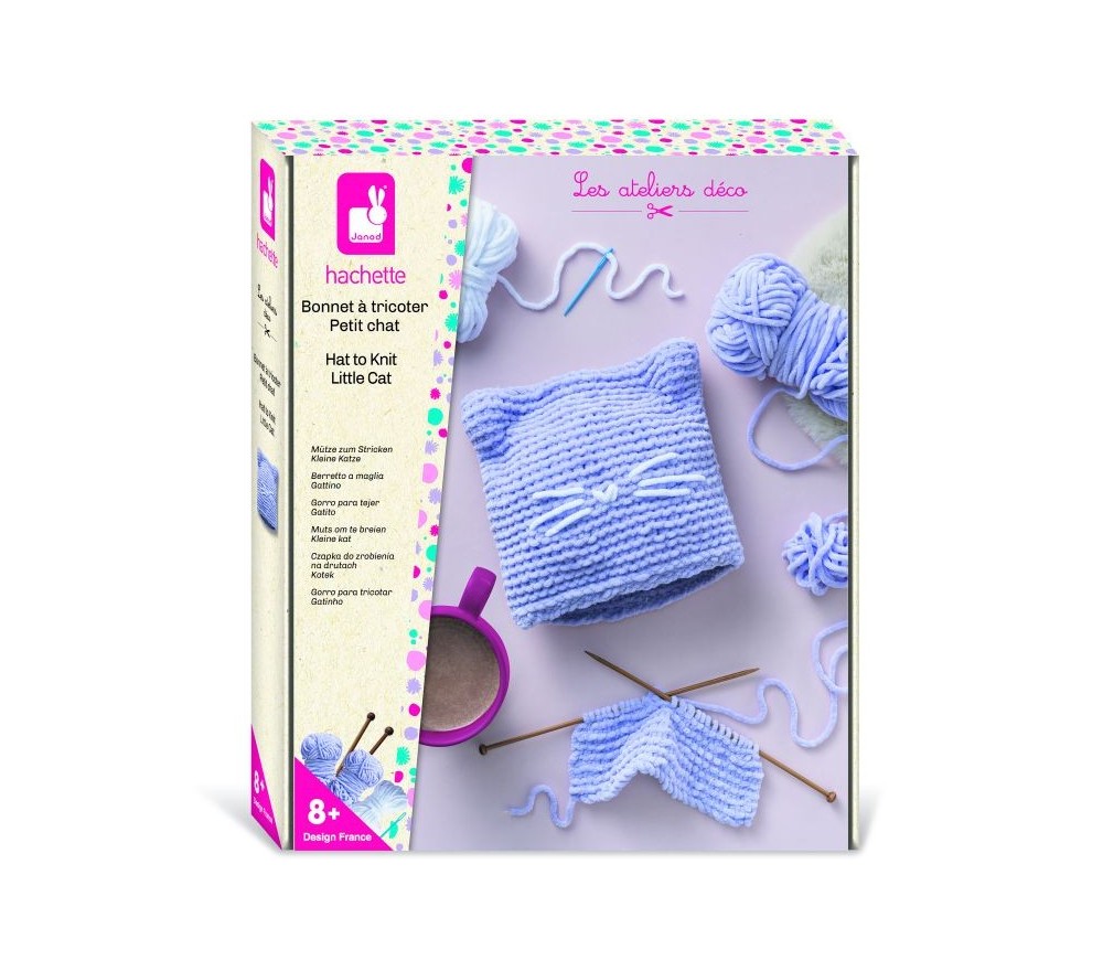 SET CREATIVO CUFFIA GATTO A MAGLIA