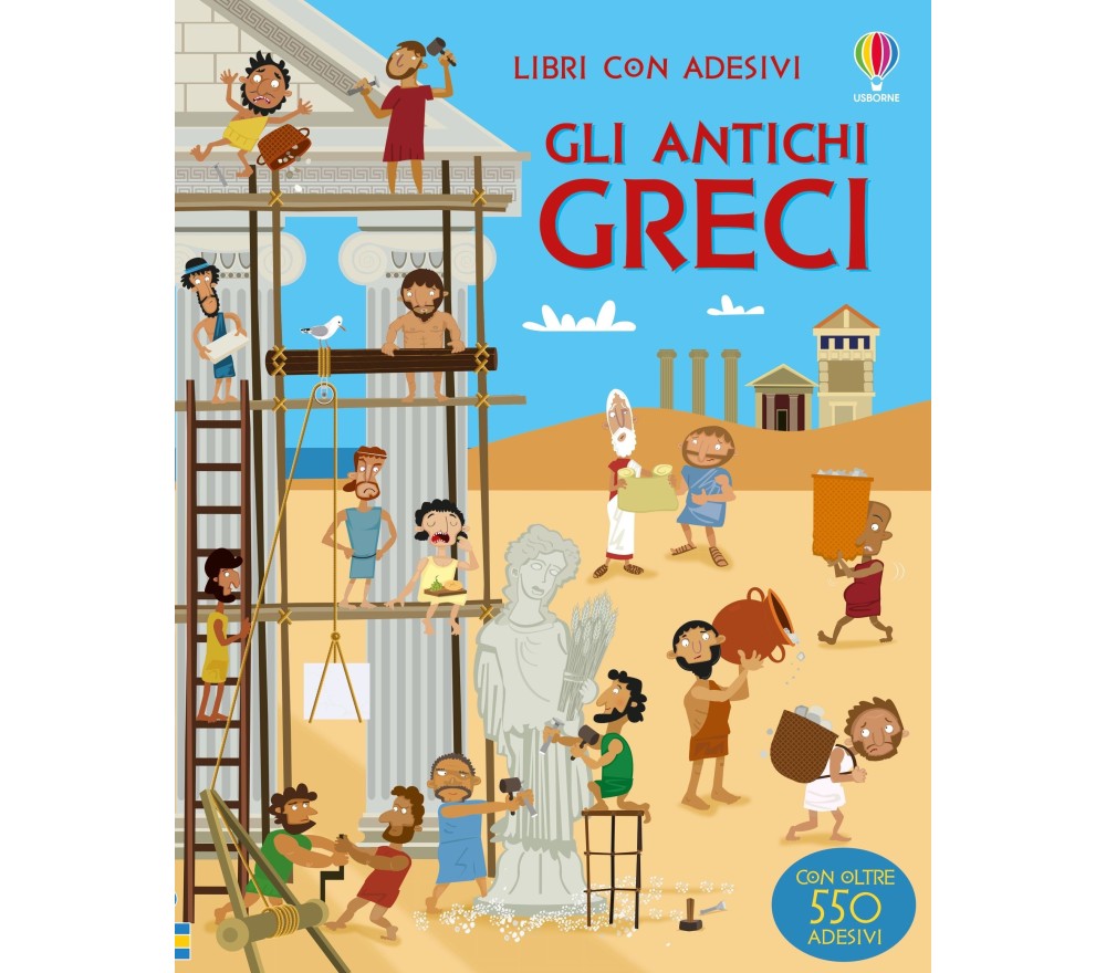 LIBRO CON ADESIVI - GLI ANTICHI GRECI