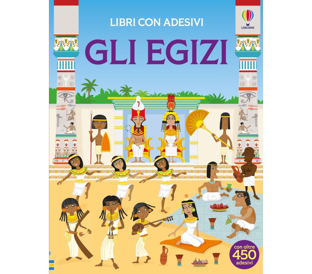 LIBRO CON ADESIVI - GLI ANTICHI EGIZI