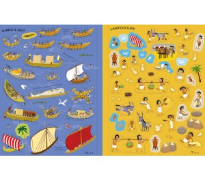 LIBRO CON ADESIVI - GLI ANTICHI EGIZI