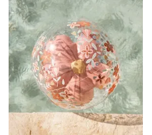 PALLA GONFIABILE CON FIORE TRIDIMENSIONALE - PINK FLOWERS