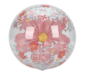 PALLA GONFIABILE CON FIORE TRIDIMENSIONALE - PINK FLOWERS