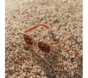 OCCHIALI DA SOLE LITTLE DUTCH MARRONE RIGHE
