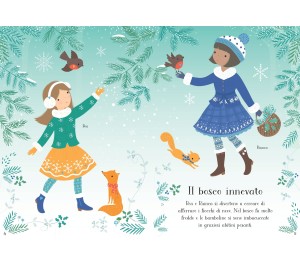 PICCOLO LIBRO CON ADESIVI - VESTO LE BAMBOLINE - NATALE
