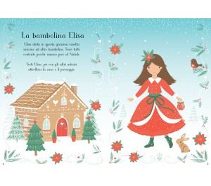 PICCOLO LIBRO CON ADESIVI - VESTO LE BAMBOLINE - NATALE