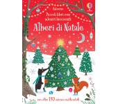 PICCOLO LIBRO CON ADESIVI - ALBERI DI NATALE