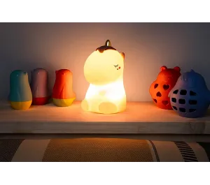 LUCE NOTTURNA CAMBIACOLORE IN SILICONE CON TELECOMANDO - COSMO L'UNICORNO ROSA