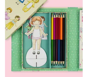 SET CREATIVO BAMBOLINE DI CARTA DA VESTIRE
