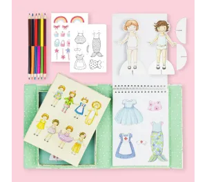 SET CREATIVO BAMBOLINE DI CARTA DA VESTIRE