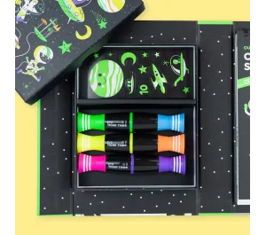 SET CREATIVO DA COLORARE EFFETTO NEON - SPAZIO ESTERNO