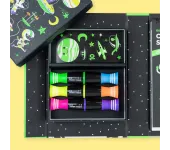 SET CREATIVO DA COLORARE EFFETTO NEON - SPAZIO ESTERNO