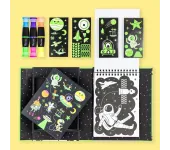 SET CREATIVO DA COLORARE EFFETTO NEON - SPAZIO ESTERNO