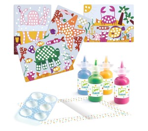 SET CREATIVO PITTURA A DITA - POIS E PESCI