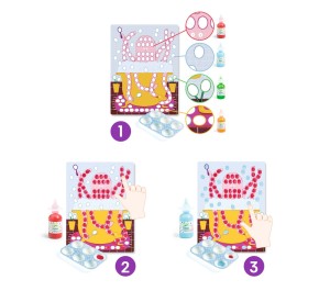 SET CREATIVO PITTURA A DITA - POIS E PESCI