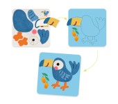 SET CREATIVO COLLAGE CON FELTRO - ANIMALI DOLCI
