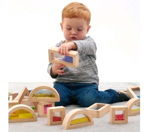 BLOCCHI IN LEGNO SENSORIALI TRASLUCIDI TICKIT