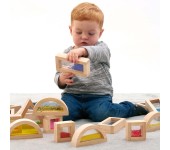 BLOCCHI IN LEGNO SENSORIALI TRASLUCIDI TICKIT