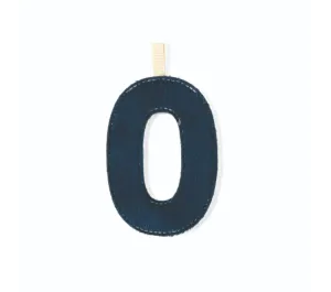 LETTERA "O" IN STOFFA DA APPENDERE - FOSFORESCENTE