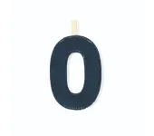 LETTERA "O" IN STOFFA DA APPENDERE - FOSFORESCENTE