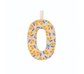 LETTERA "O" IN STOFFA DA APPENDERE - FOSFORESCENTE