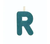 LETTERA "R" IN STOFFA DA APPENDERE - FOSFORESCENTE