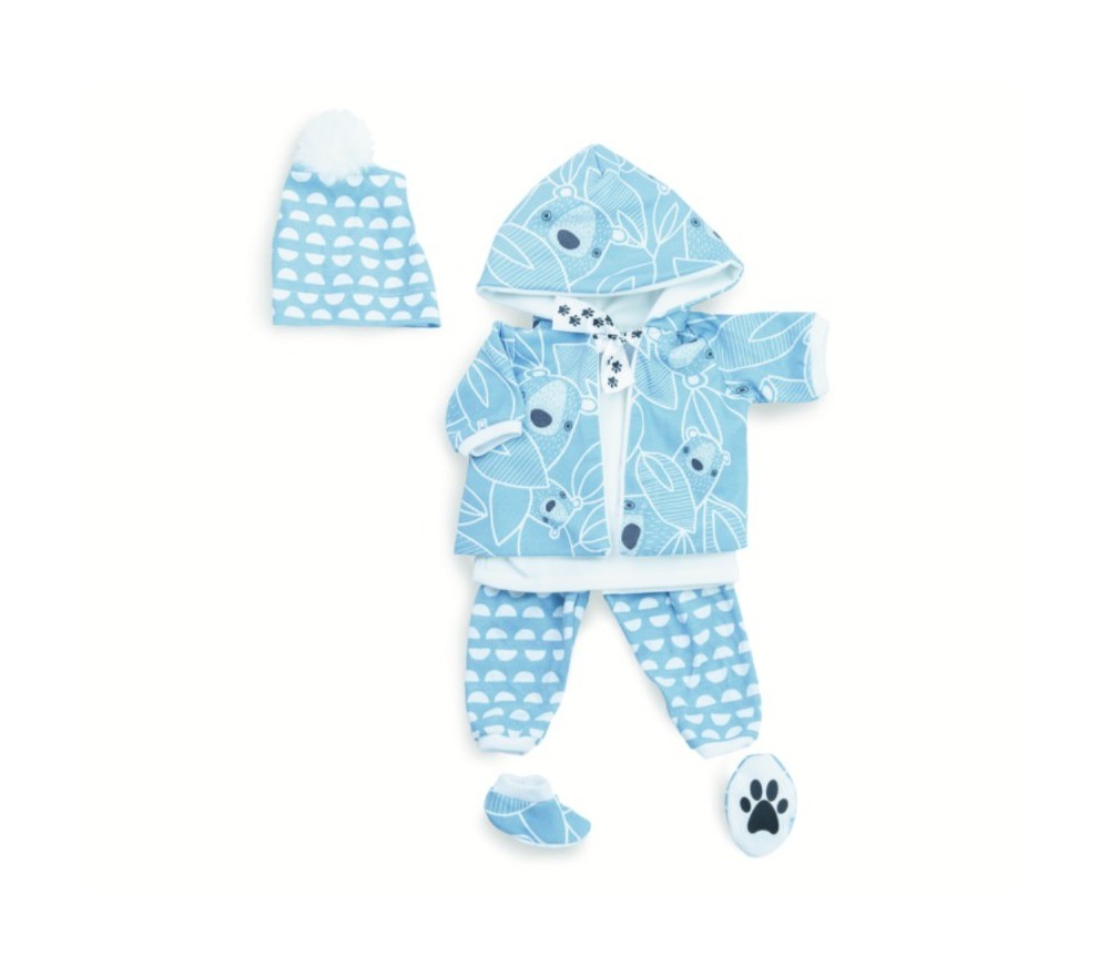 VESTITO PER BAMBOLA 45 CM - TUTA BLU TEO