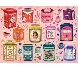 PUZZLE COBBLE HILL - TEA TIN TREASURES 1000 PZ