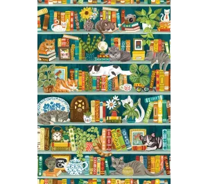 PUZZLE COBBLE HILL - THE PURRFECT BOOKSHELF 1000 PZ
