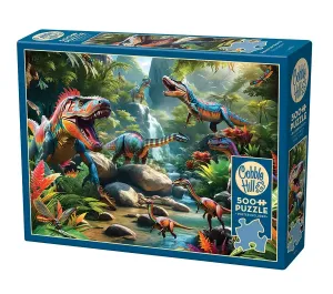 PUZZLE COBBLE HILL - BESTIE PREISTORICHE DINOSAURI 500 PZ