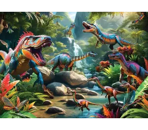 PUZZLE COBBLE HILL - BESTIE PREISTORICHE DINOSAURI 500 PZ