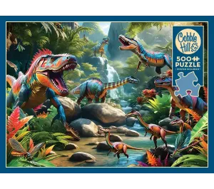 PUZZLE COBBLE HILL - BESTIE PREISTORICHE DINOSAURI 500 PZ