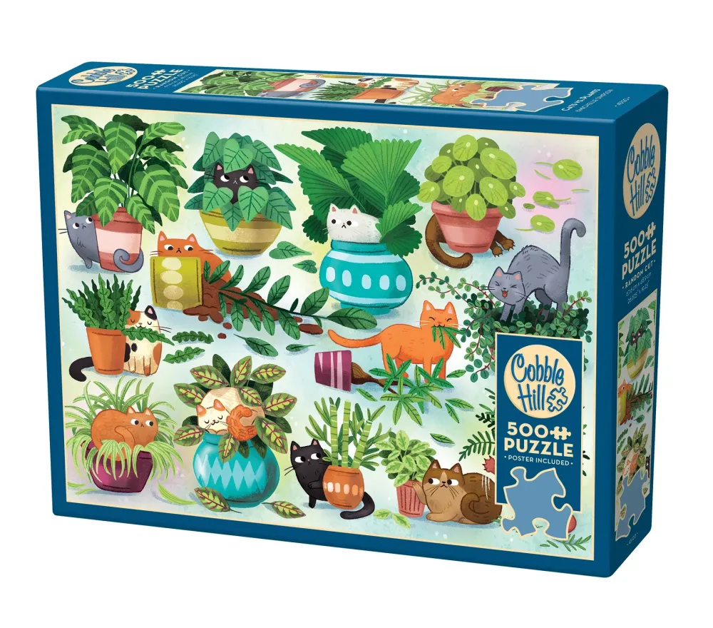 PUZZLE COBBLE HILL - GATTI VS PIANTE 500 PZ